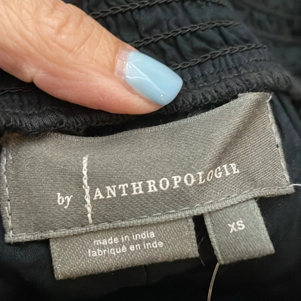 NWT Anthropologie Boho Embroidered Lace Mini Skirt in Black/Noir Size XS - Picture 6 of 8